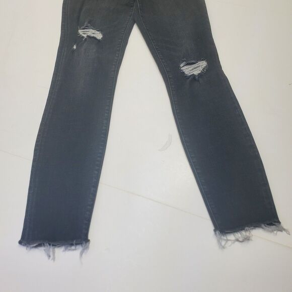 Abercrombie And Fitch High Rise Super Skinny Dark Wash Women's Jeans Size 27/4 - Picture 3 of 15